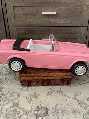 Rolls Royce Pink Classic Convertible Barbie Car 1980's Vintage